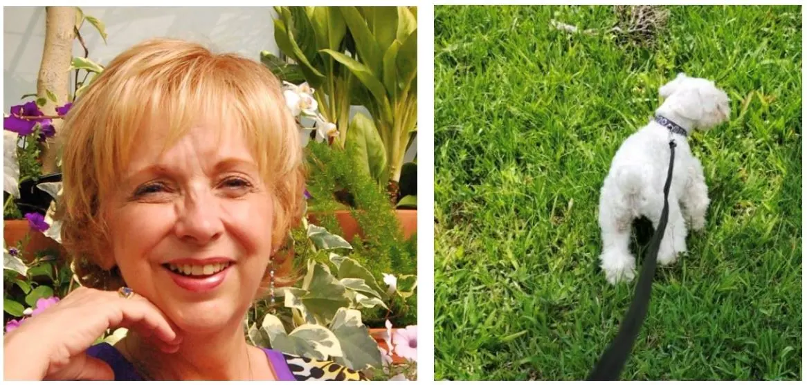 Bev and her dog Violet live happily surrounded by nature in Costa Rica.