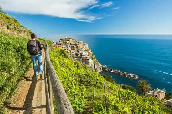 Hiking near Manarola village. ©iStock/ellobo1