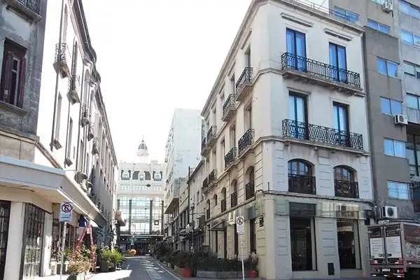 Bacacay pedestrian street in Ciudad Vieja.