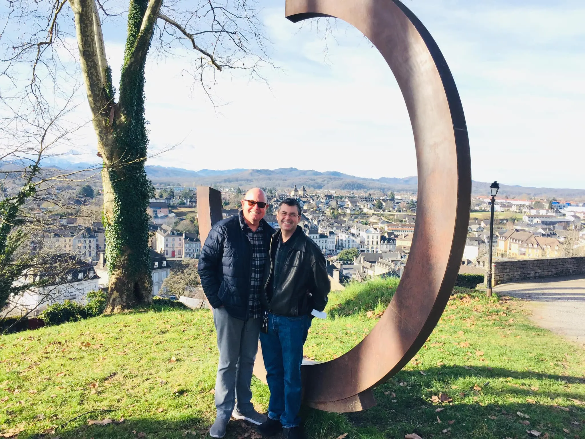 Doug and Mykle in Oloron Sainte-Marie.