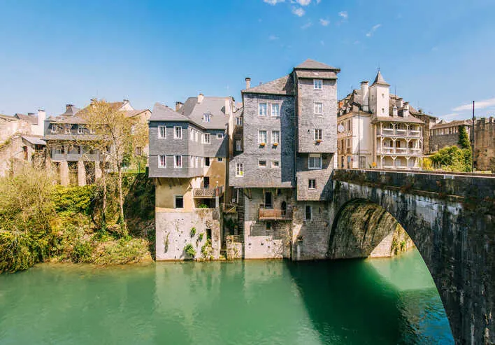 Oloron-Sainte-Marie is nestled at the foot of the Pyrenees Mountains.