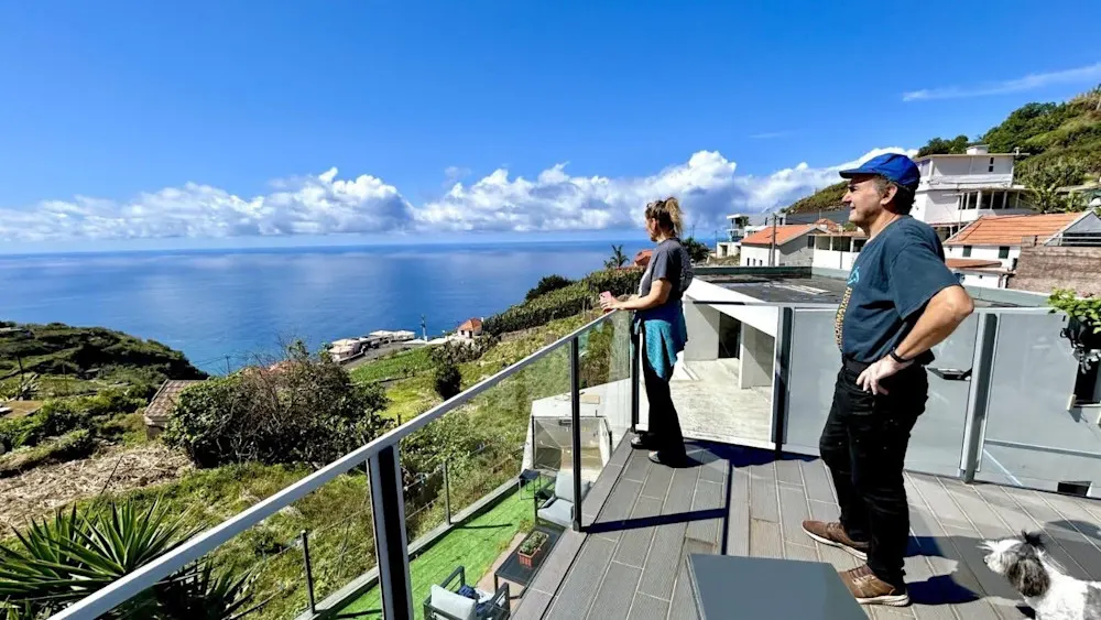 Rob and Patti found the perfect climate in a walkable community with otherworldly views in the village of Canhas.