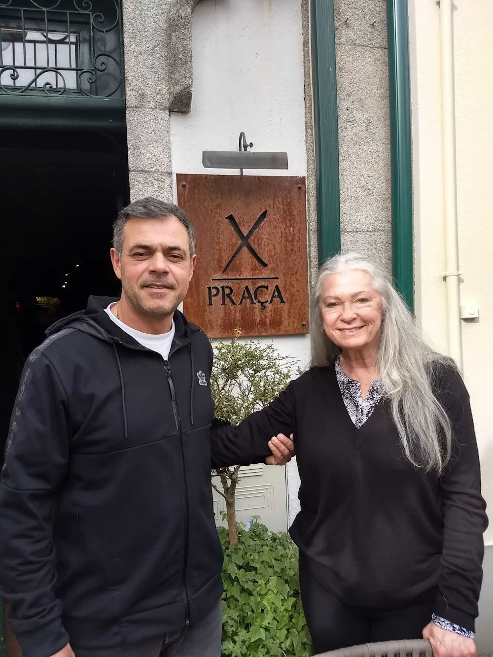 Tricia and Quirino, owner of X Praça Wine Bar and Tapas.