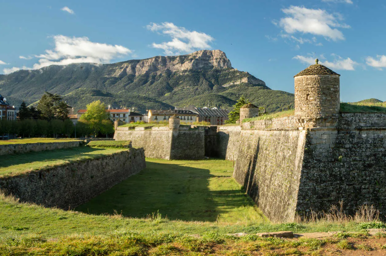 Jaca’s fortress, a testament to the town’s rich history nestled in the Pyrenees.