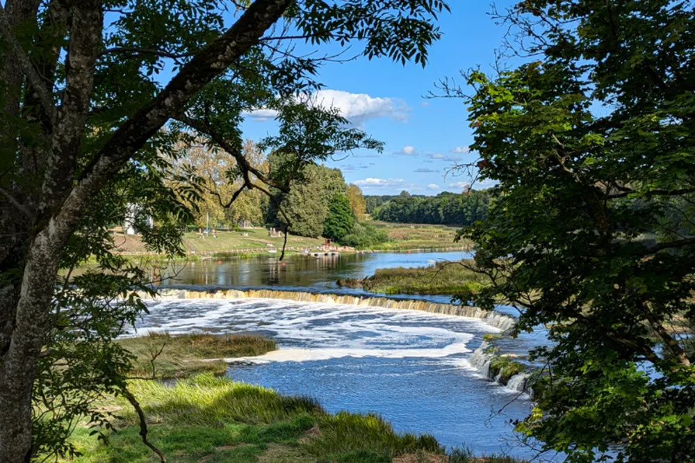 Venta Rumba in Kuldīga—Europe’s widest waterfall, spanning 819 feet.