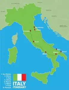 Italy itinerary