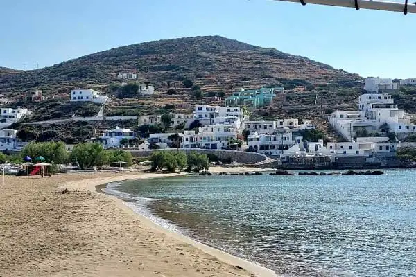 The Aghios Nicholas beach offers pristine water and a quaint atmosphere.