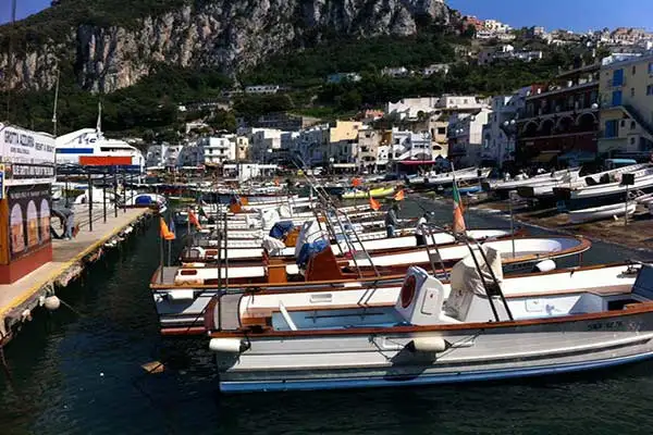The busy port of Capri. ©JimSantos