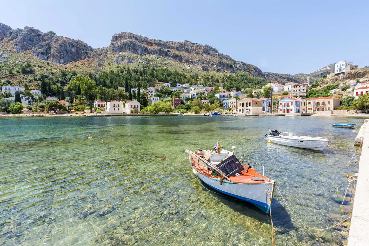 Kastellorizo’s colorful harbor is a true hidden gem.