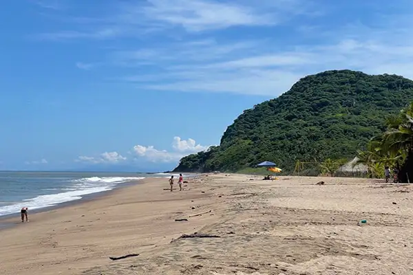 Lo de Marcos beach is one of the least developed on this stretch of coast.