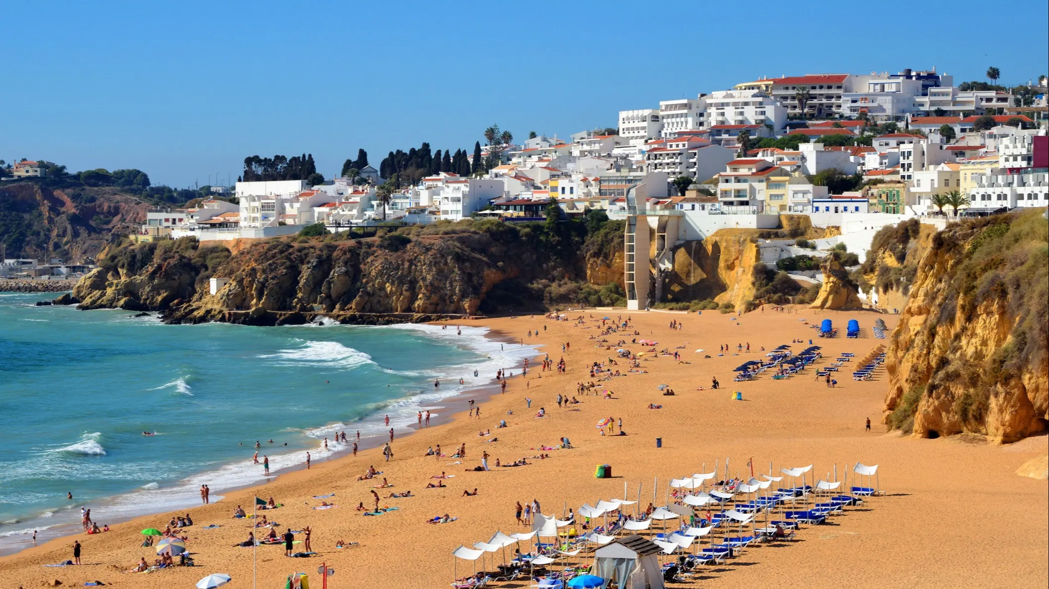 Albuferia’s beaches draw visitors from across Europe and beyond.