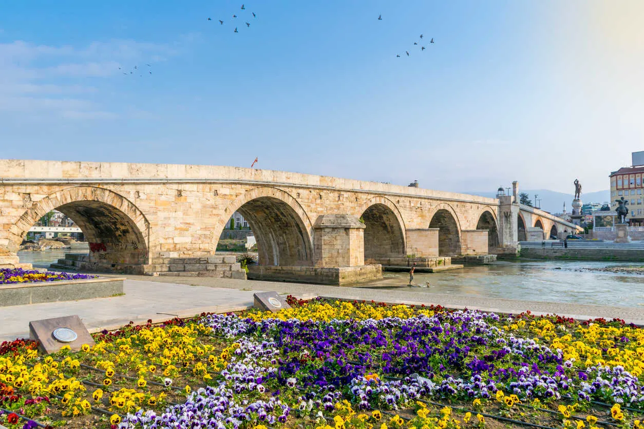 Skopje’s Stone Bridge offers a stunning link between the city’s modern and ancient landmarks.