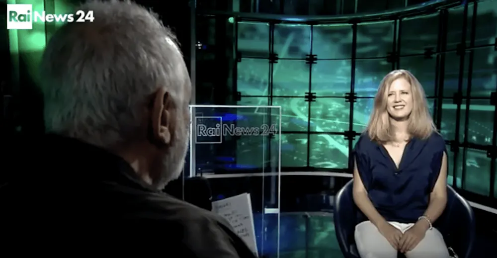 Lucia shares her story—and her music—on Italy’s national TV station, RAI.