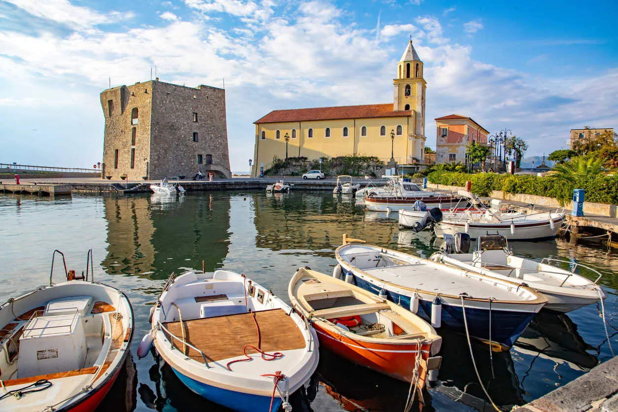 Daily life centers around the harbor in this quiet Cilento Coast village.