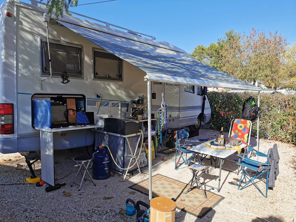 Our motorhome—home on wheels during a time of change.