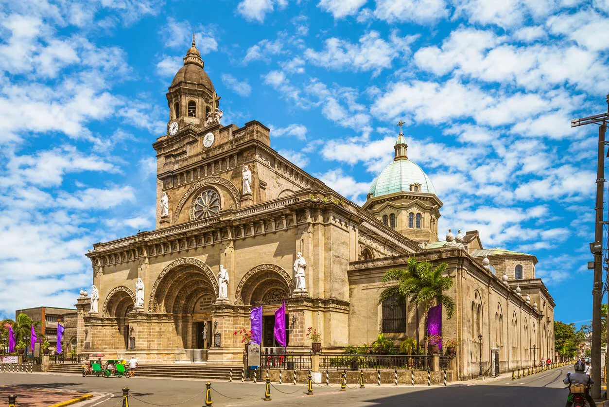 Manila Cathedral reflects the Christian traditions many American expats find familiar in the Philippines.