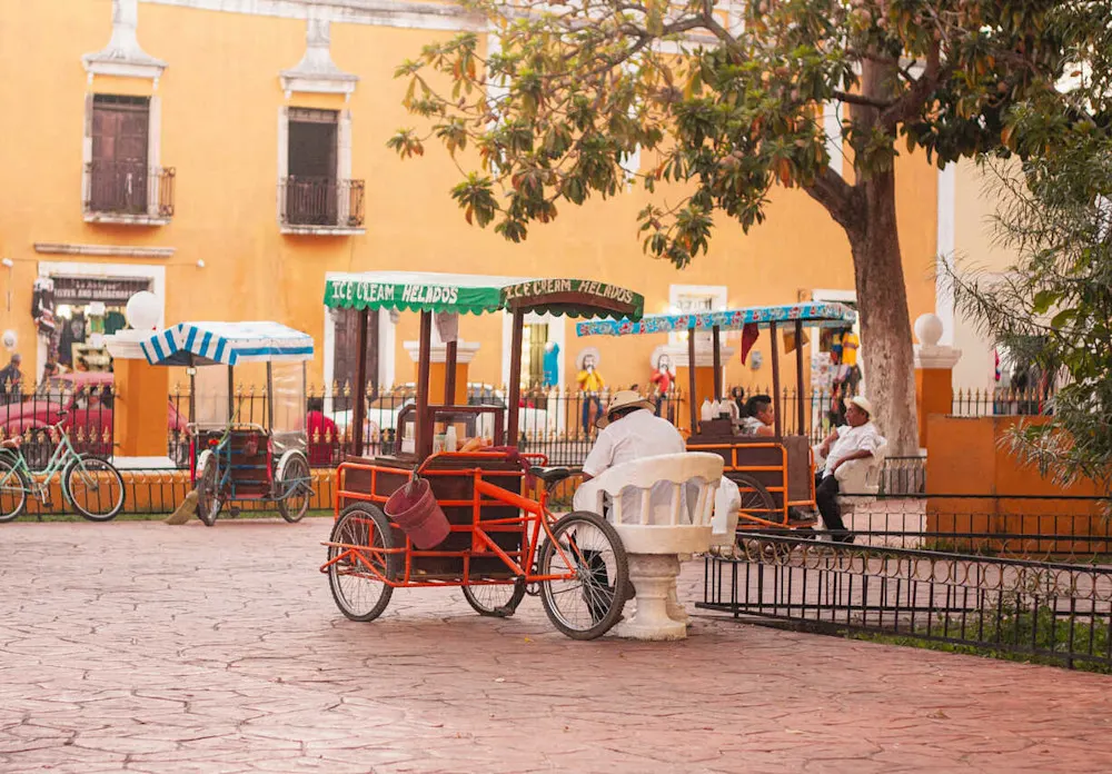 Narrow streets filled with shops and culture.