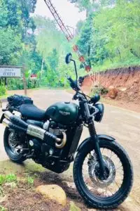 Dean loves the expat lifestyle…and his new bike.