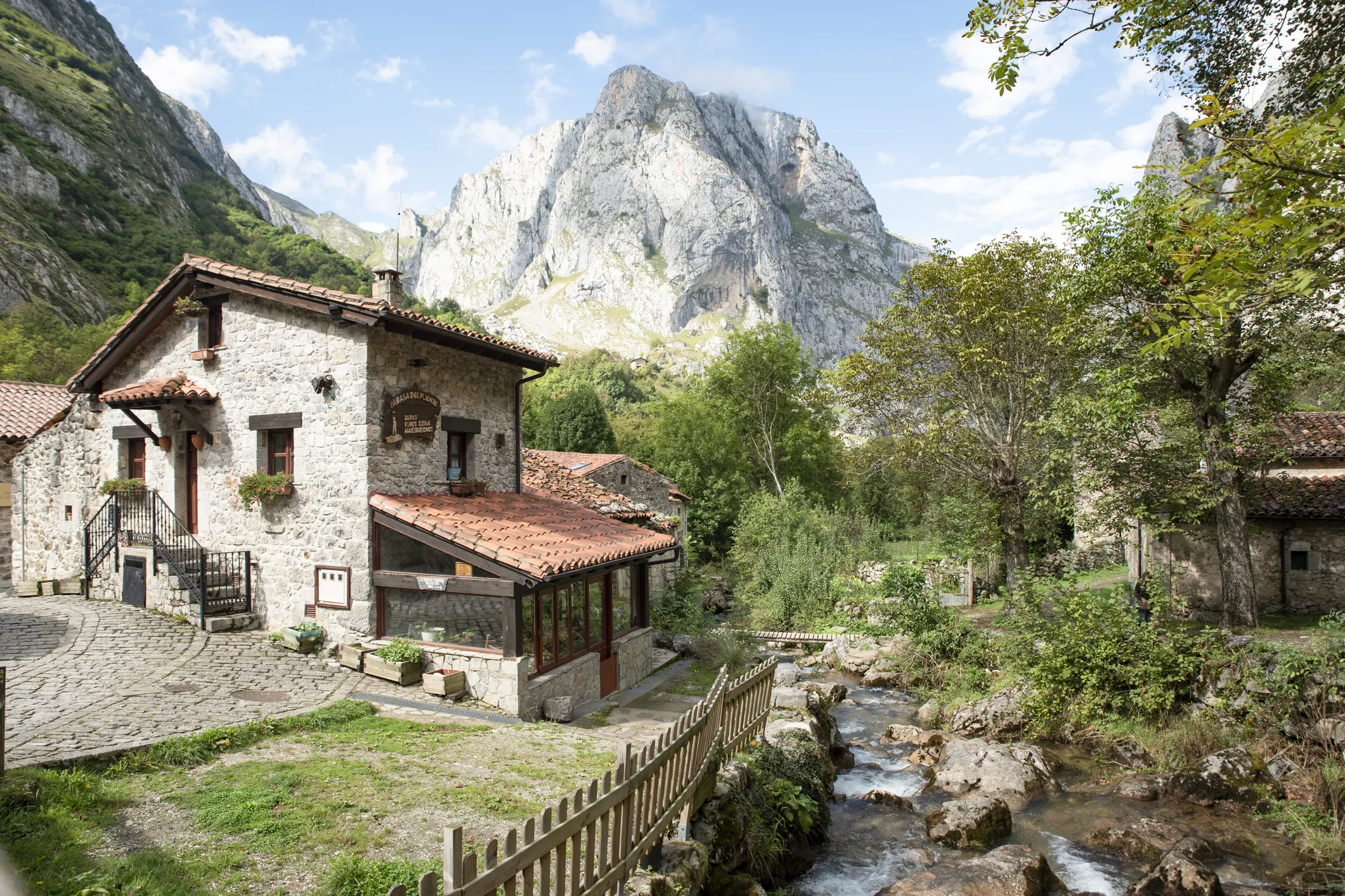 The Swiss Alps…or Spain? Bulnes, population 34, can be reached only by foot or funicular.