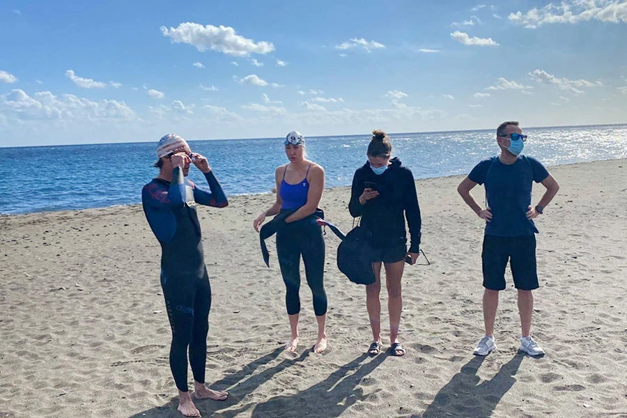 Mensen op het strand