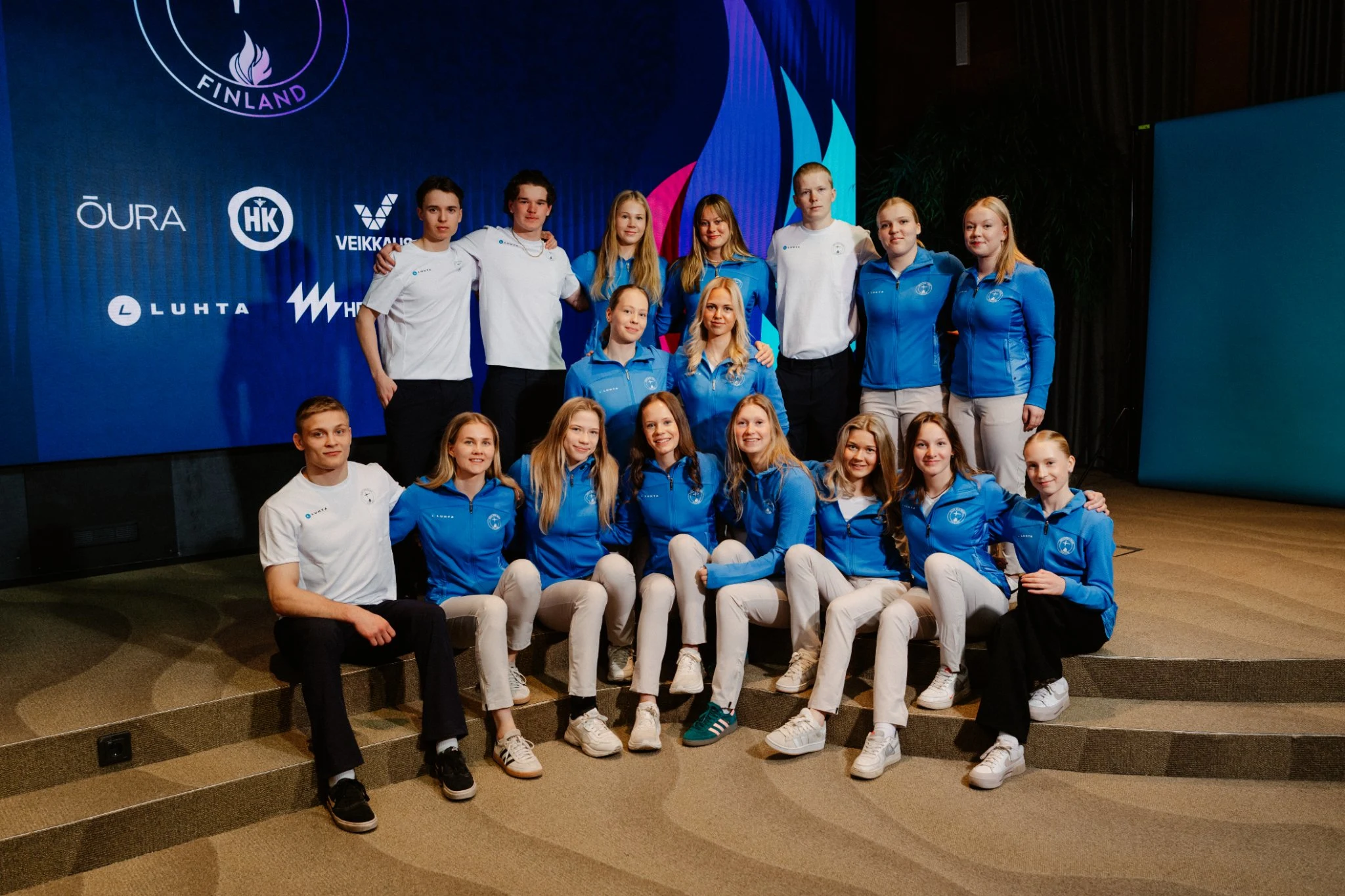 Suomen Olympiakomitean Next Generation Team Finland -ryhmäkuva.