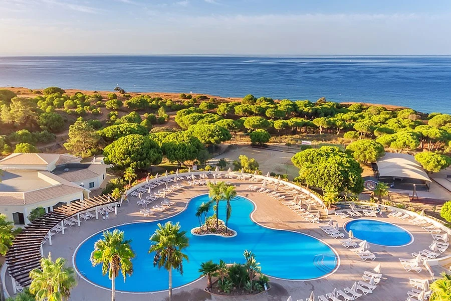 Utsikt över hotell AP Adriana Beach Resort