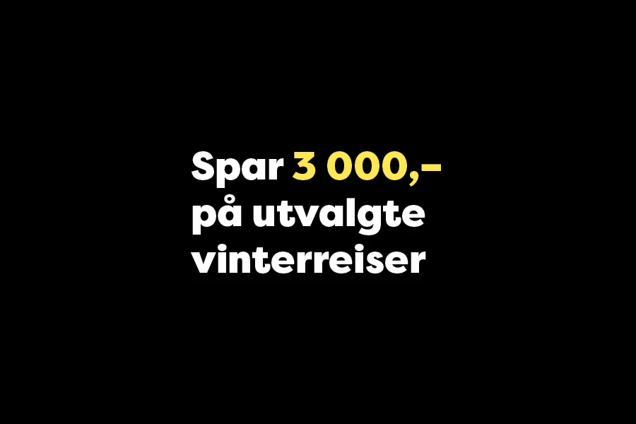 Spar 3 000,– på hotell i vinter