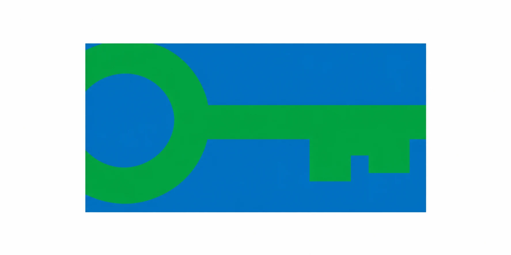 Green key logo
