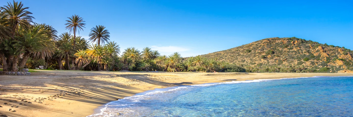 Stranden Vai på Kreta