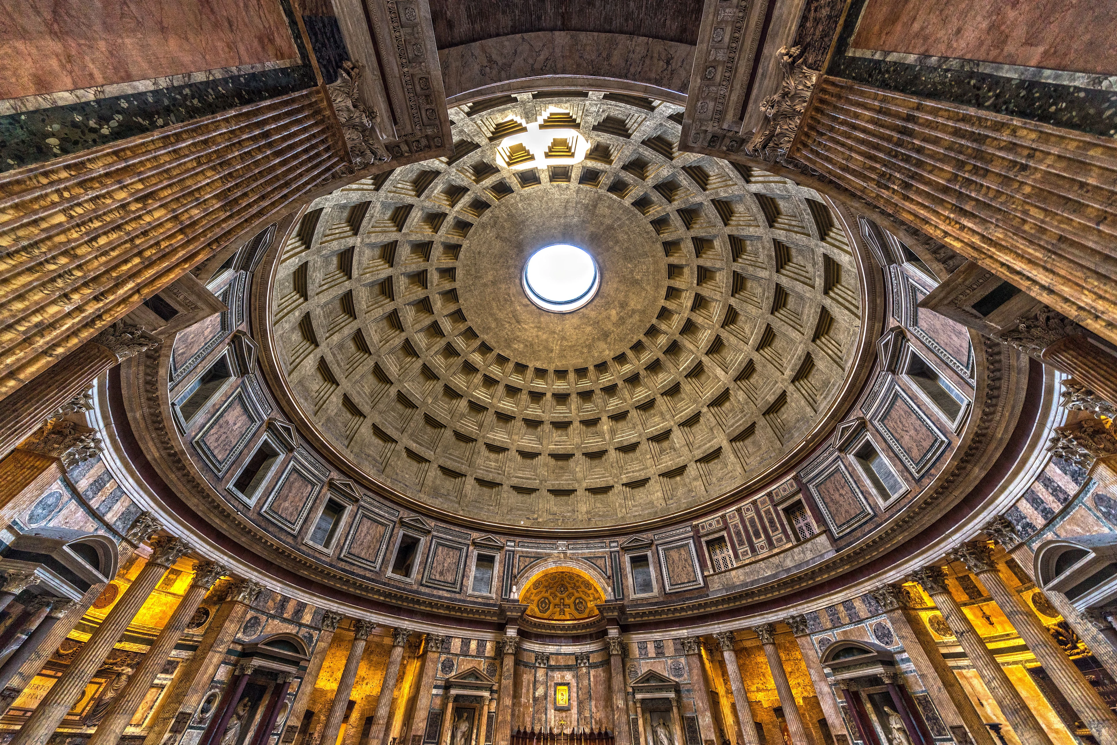 Taket inne i Pantheon, Rom