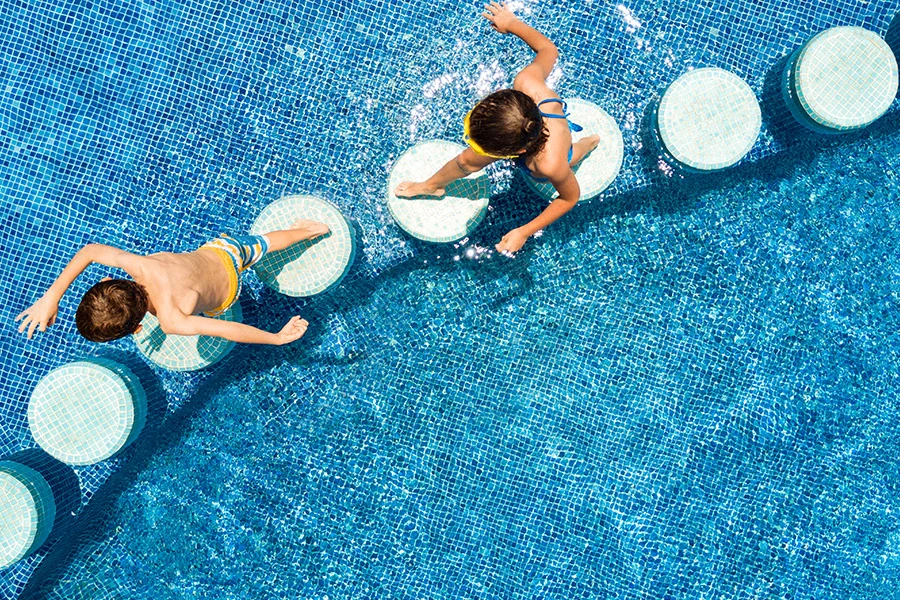 Kids in pool