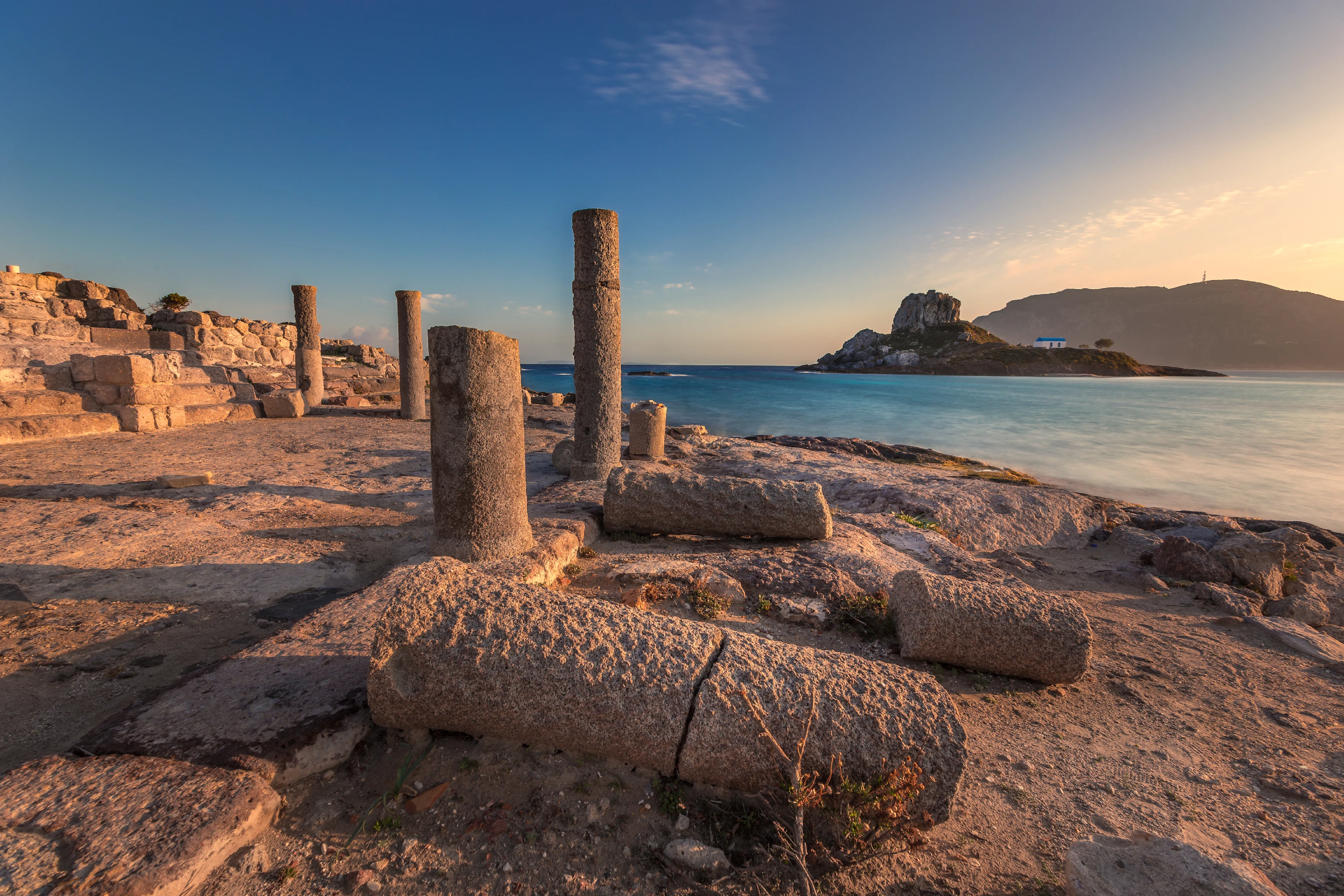 ruiner på agios stefanos på Kos