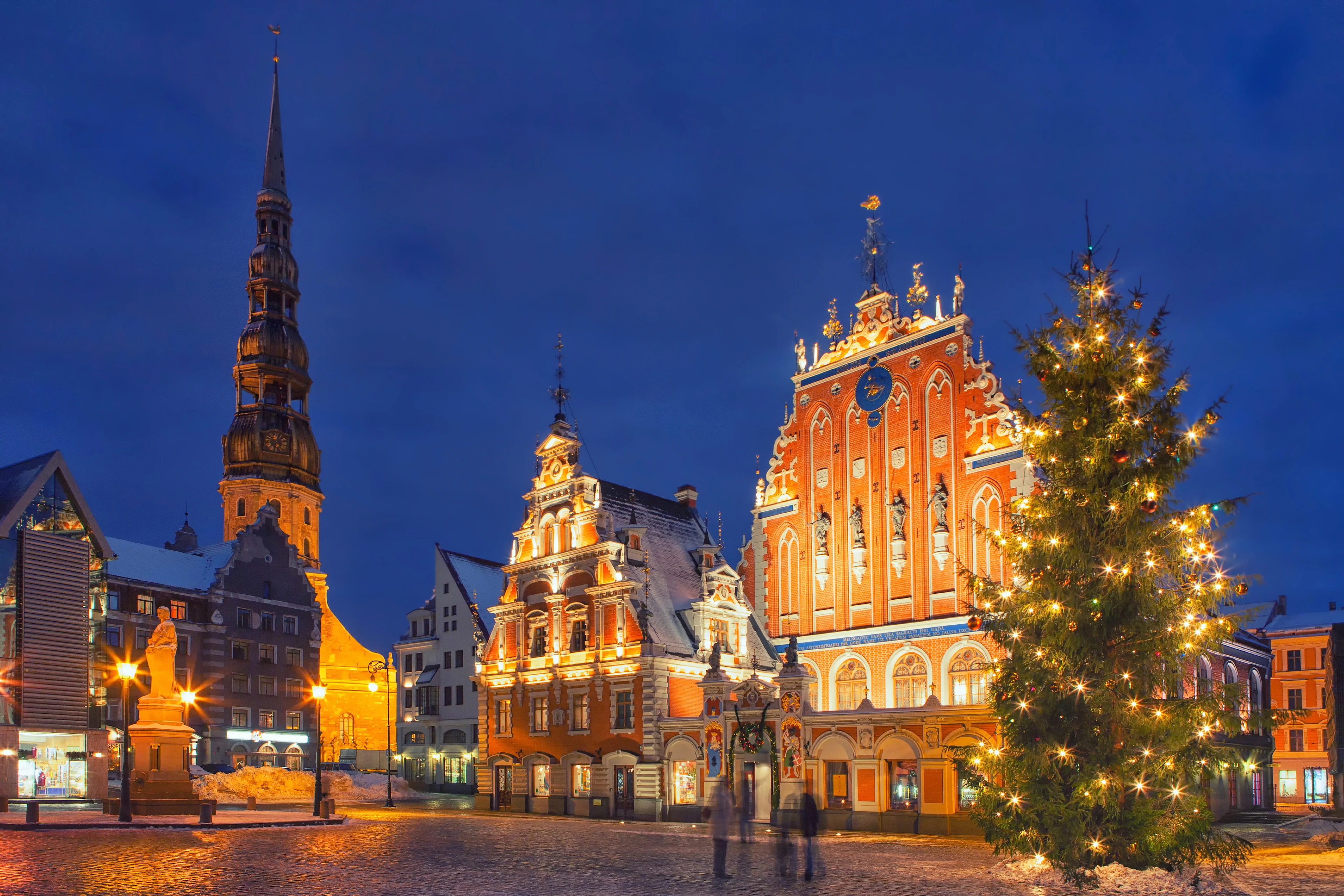 Jul på torget i Riga