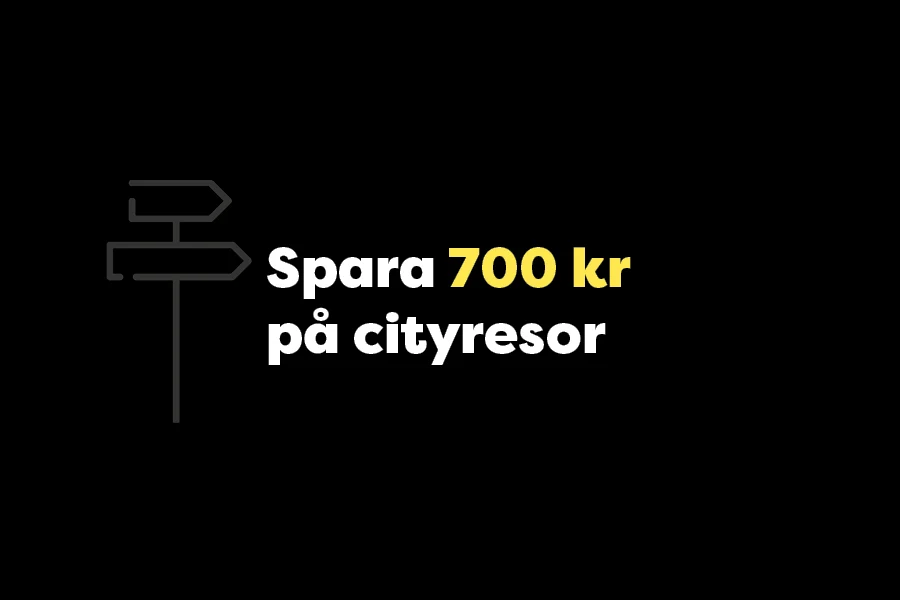 Spara 700 kr på cityresor