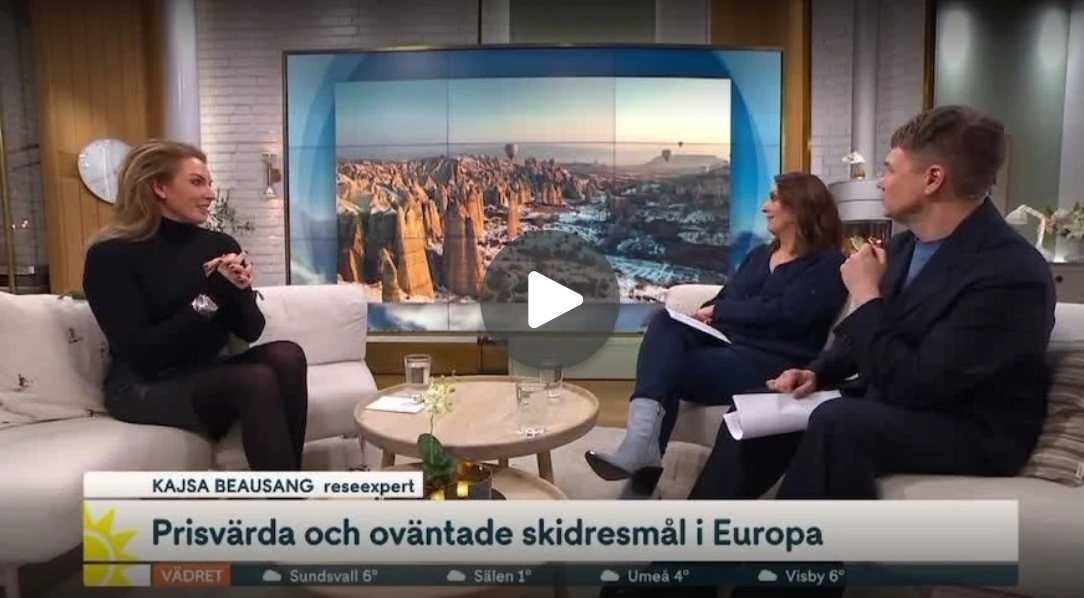 Ruotsin TV4:n aamu-uutiset Erciyesista hiihtokohteena