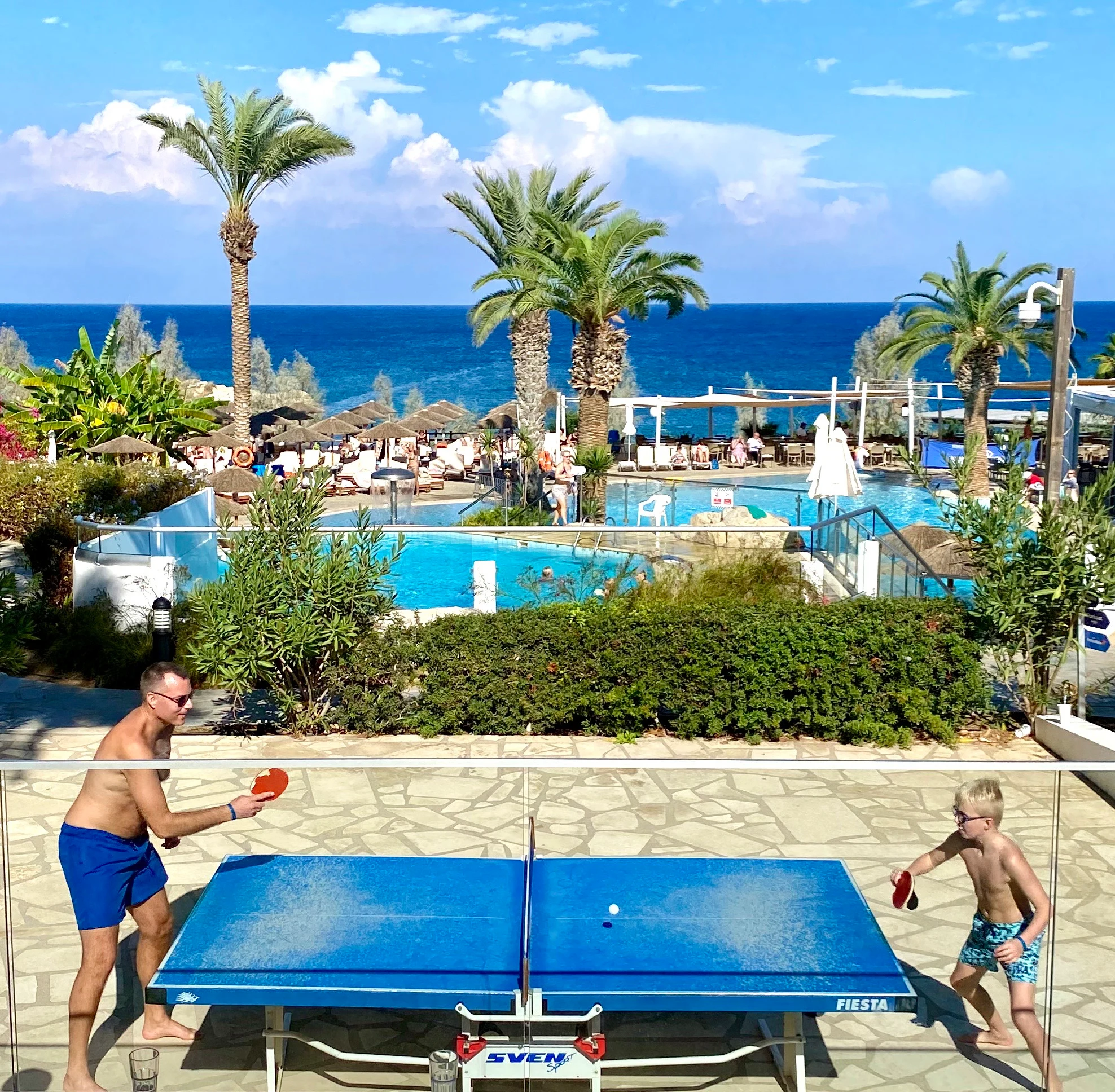 Bordtennis på Malama Beach, Cypern