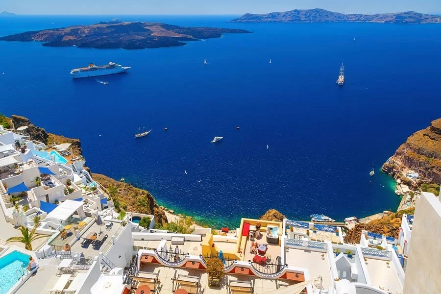 santorini caldera