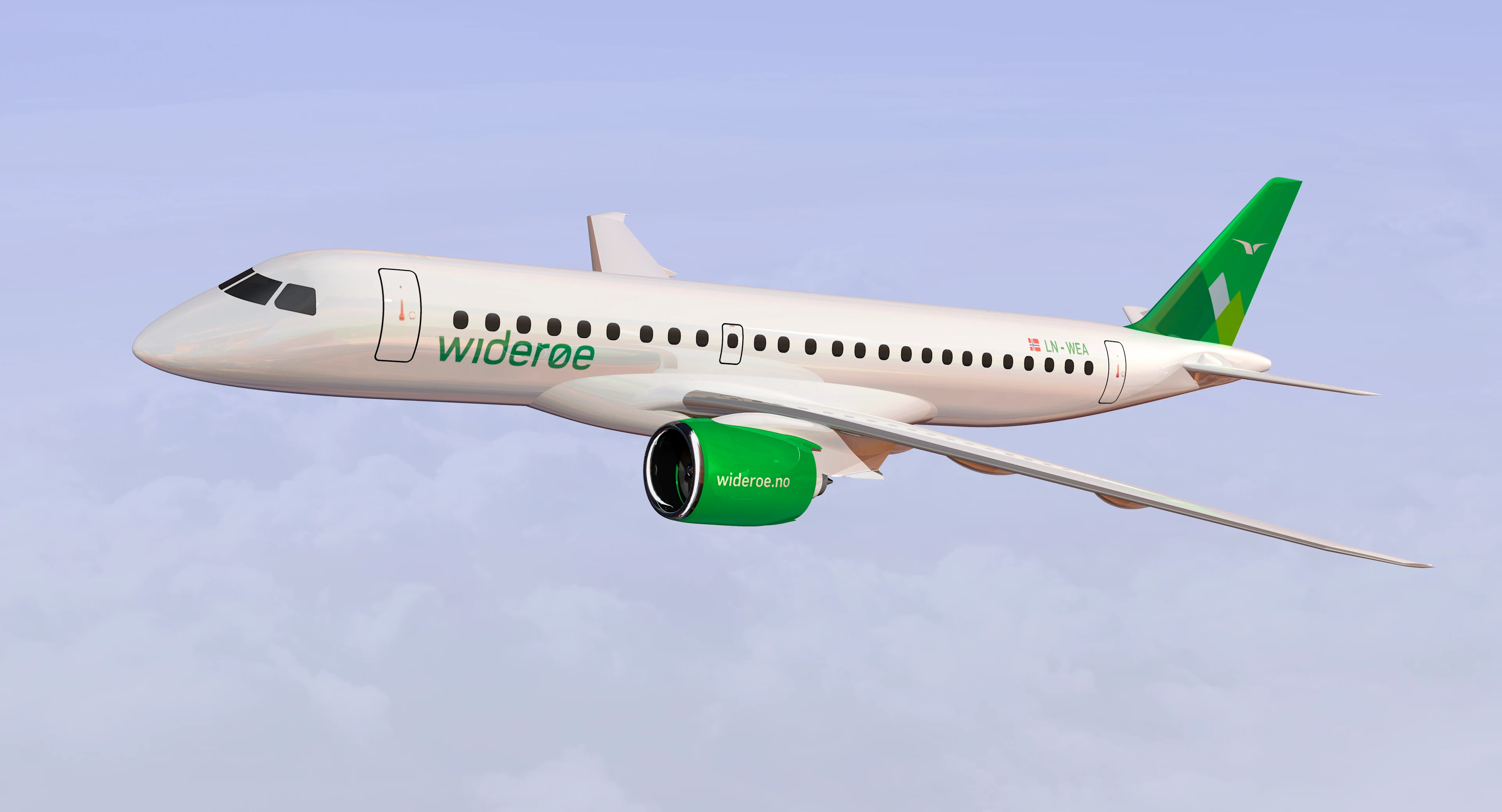 Widerøe embraer fly