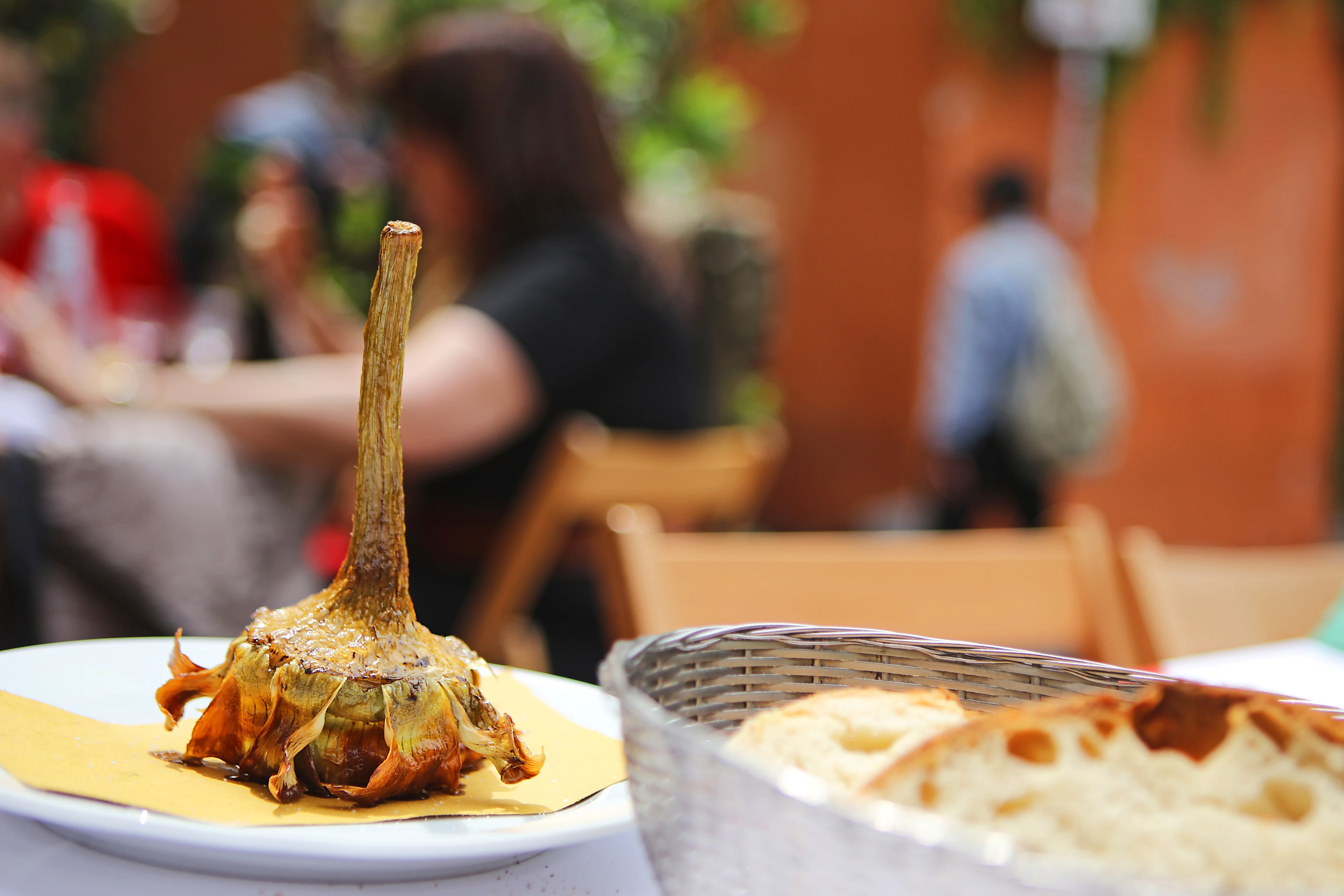 Fritert artisjokk i Roma