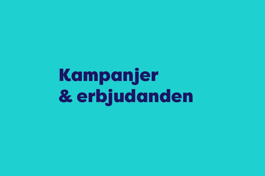 Kampanjer och erbjudanden 