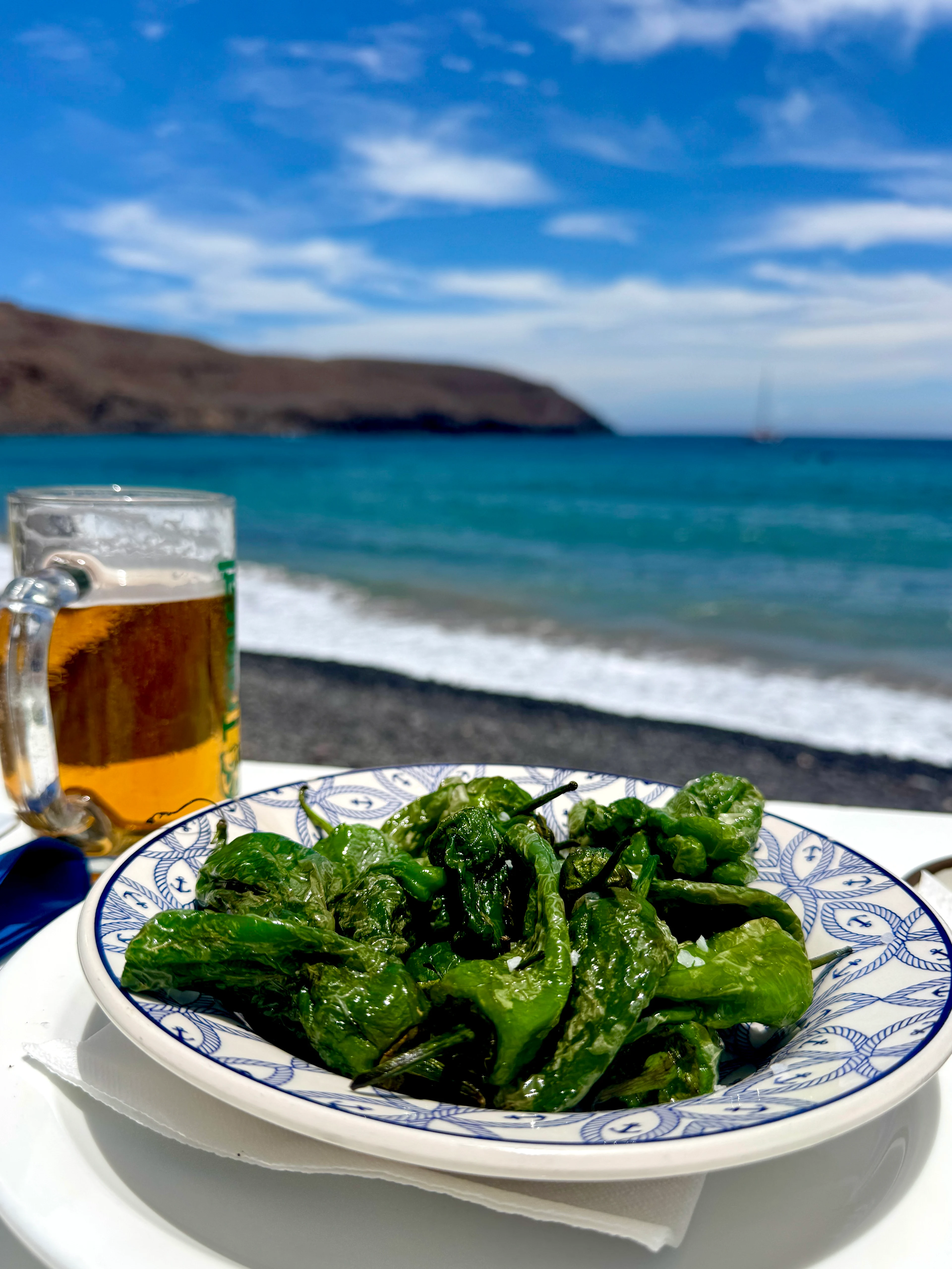 Lunch vid havet i Pozo Negro