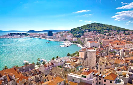 Vy över Split och havet