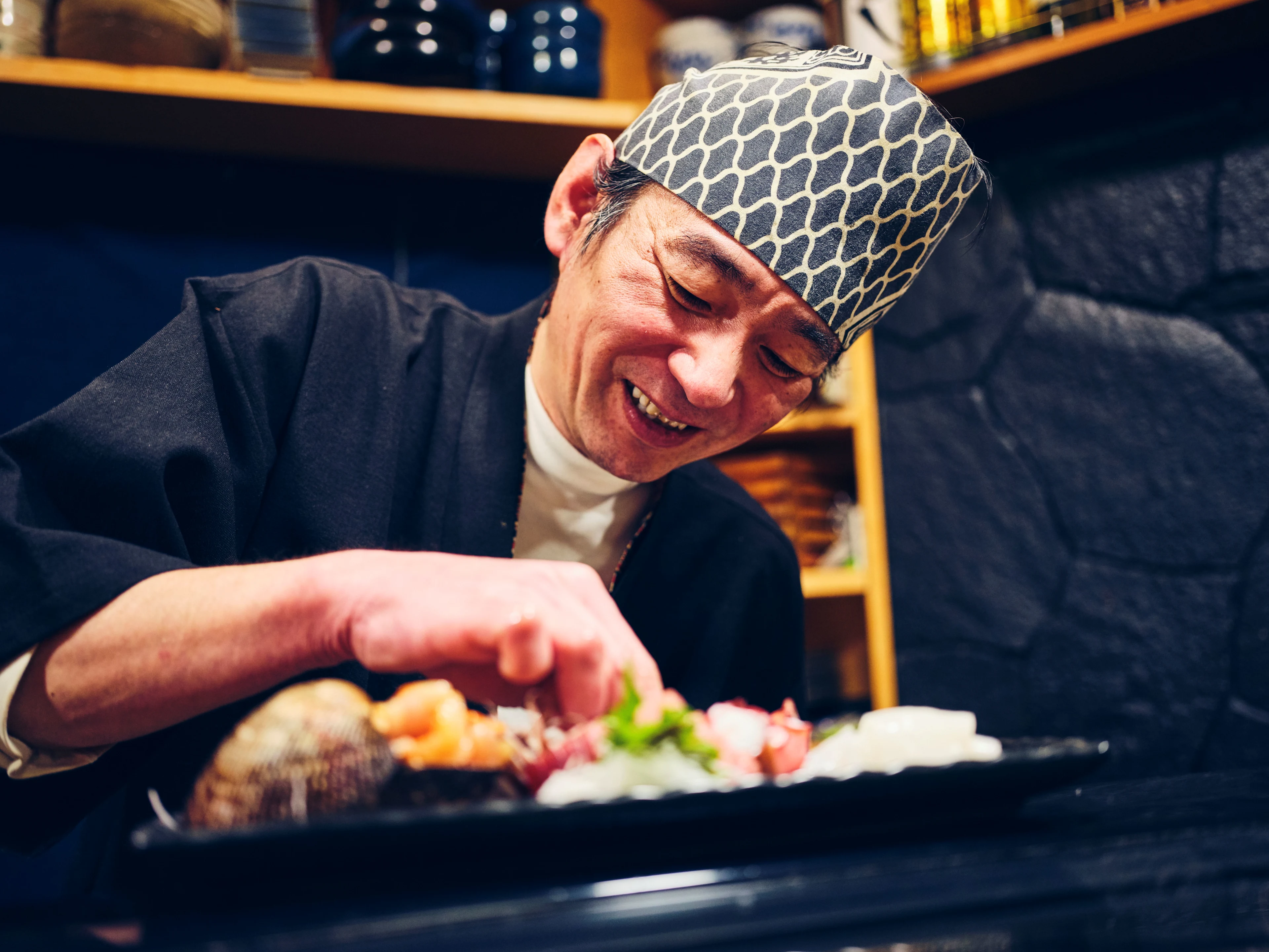 Japansk glad sushikock