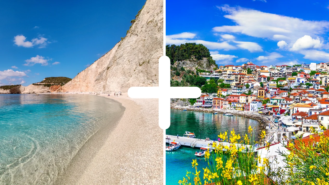 Kombinér Parga og Lefkas