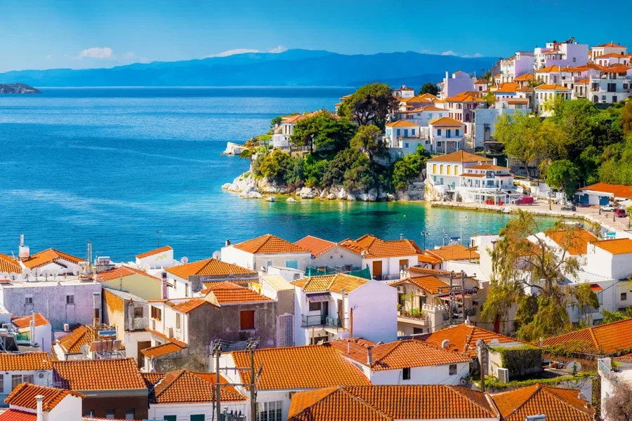 Skiathos stad 