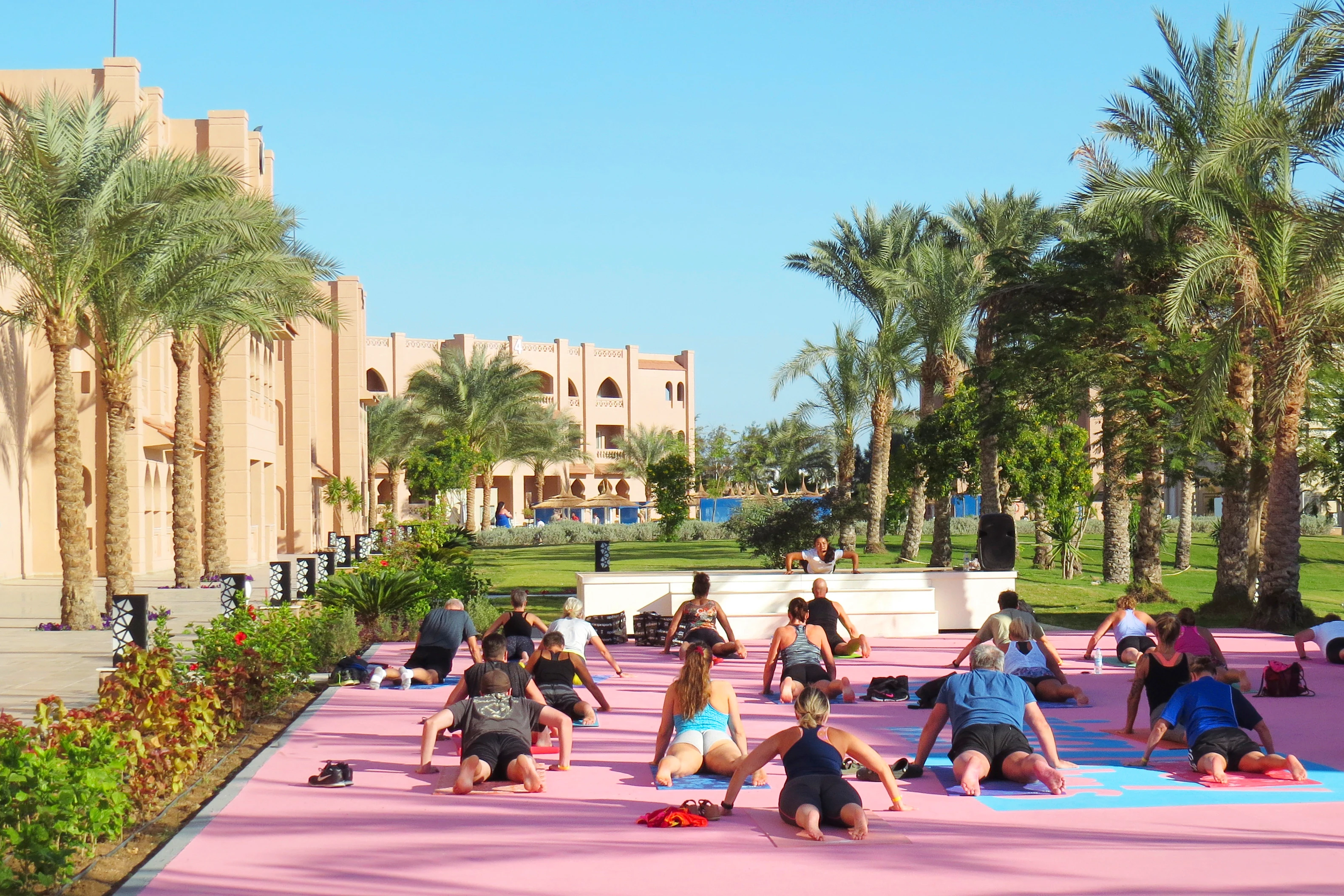 Yoga at Aqua vista