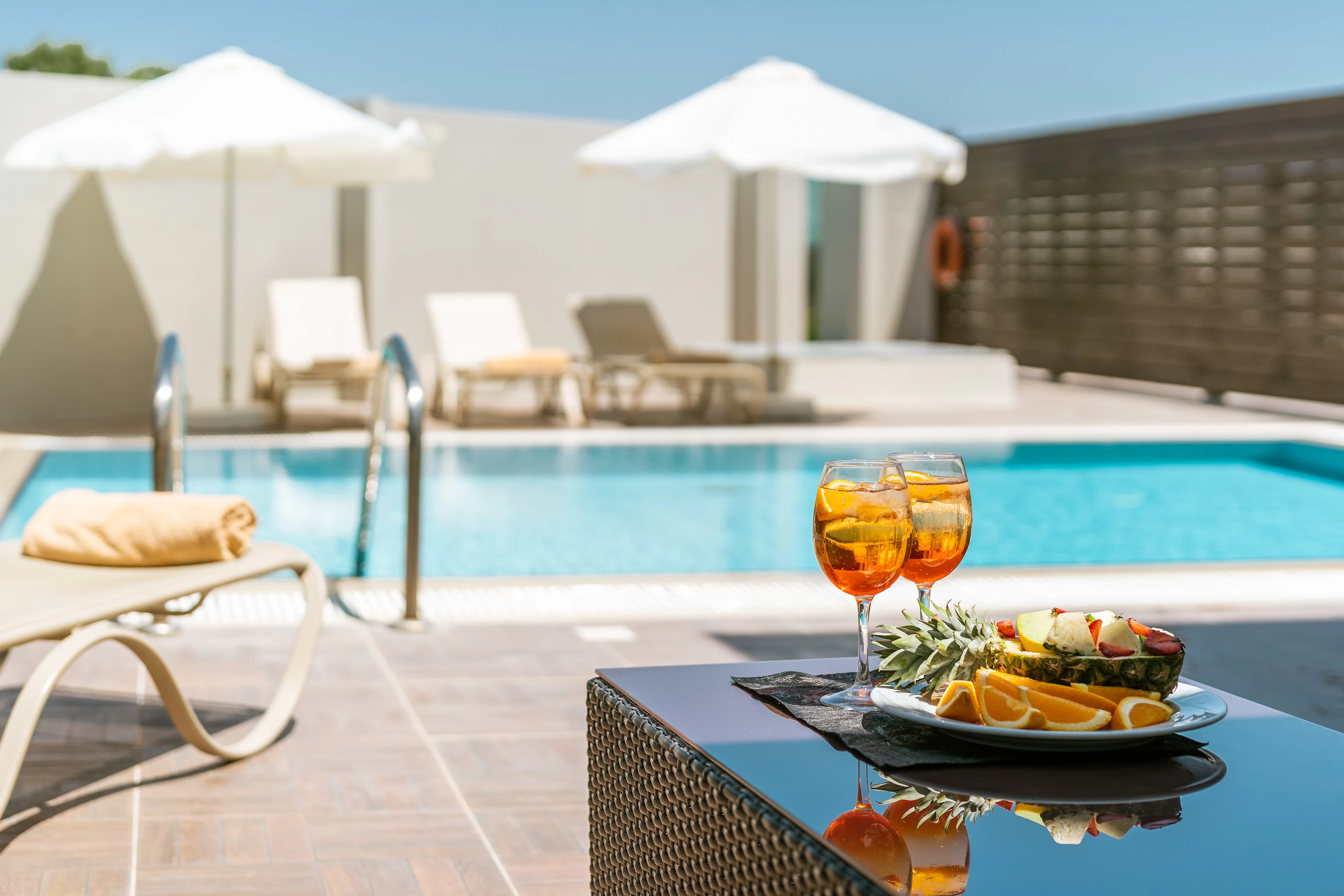 Privat pool på levante