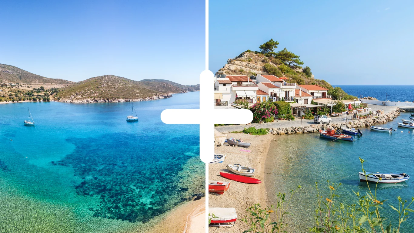 Kombinera Samos och Patmos