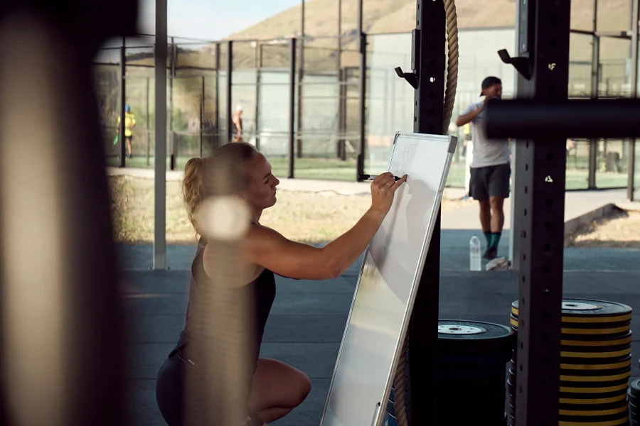 skriva på whiteboard