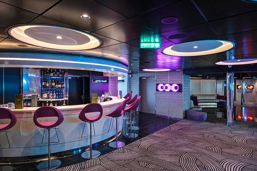 Attic nattklubb ombord på MSC Bellissima